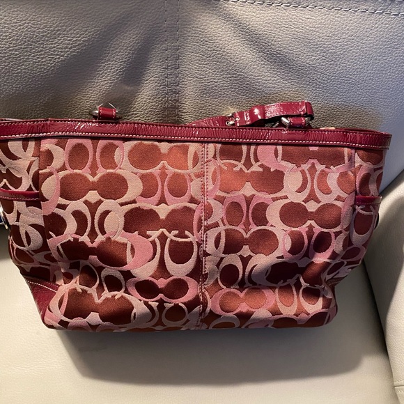 COACH Opal SIGNATURE Gallery Tote Carryall Leather - Picture 3 of 5